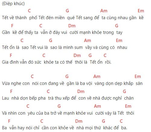 Hợp âm Tết Ổn Rồi