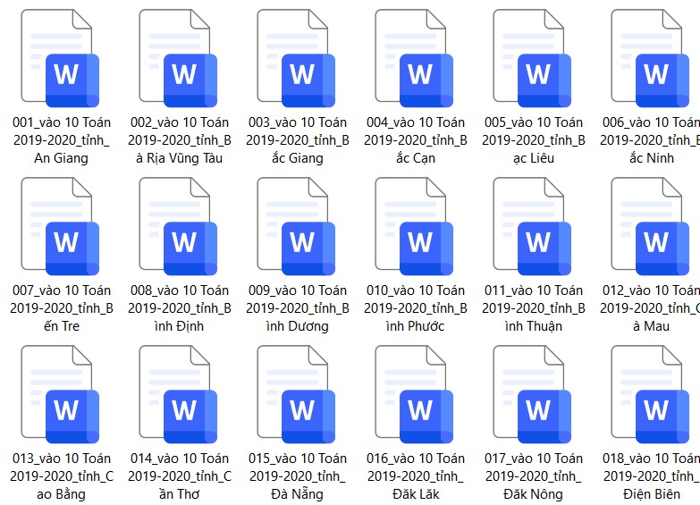 Đề thi tuyển sinh lớp 10 môn Toán 2019-2020