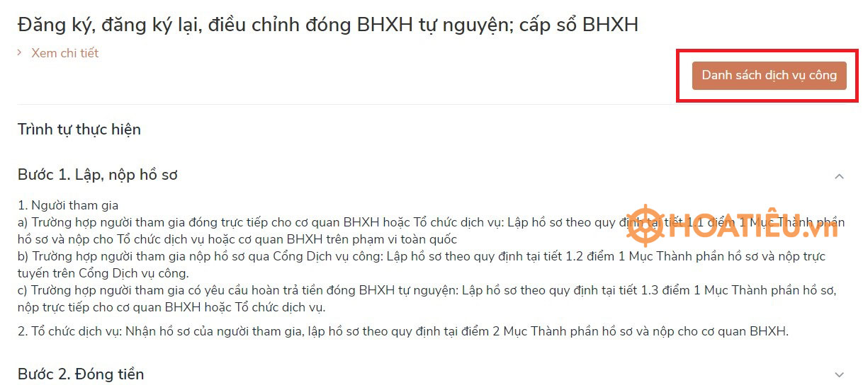 Cách đăng ký tham gia BHXH tự nguyện online trên Cổng Dịch vụ công