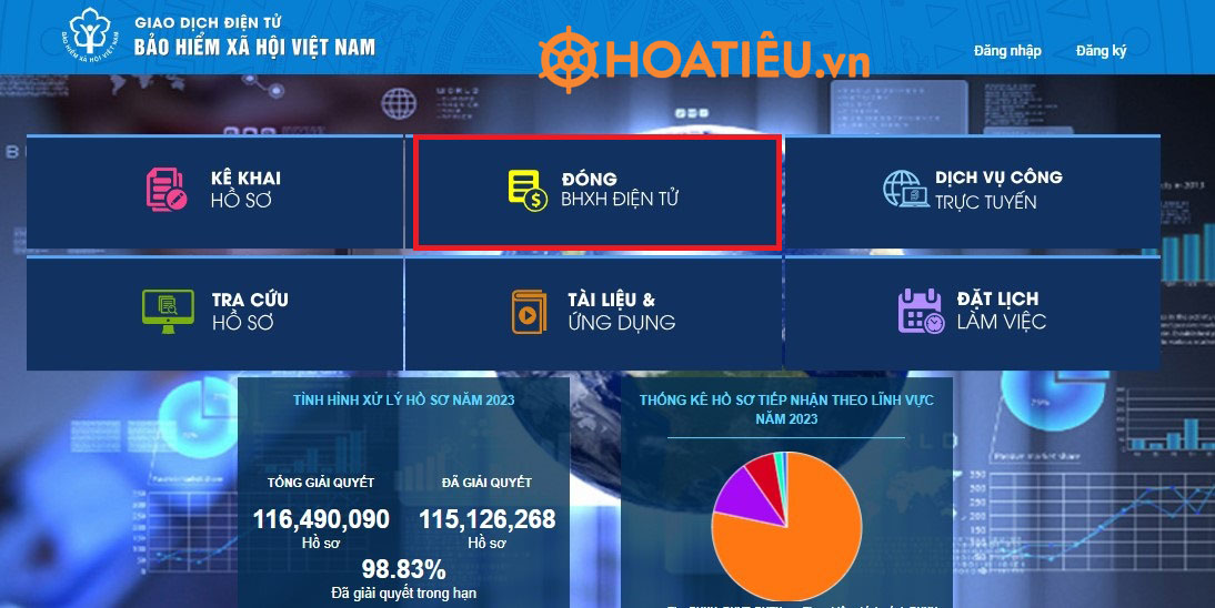 Đăng ký BHXH online trên Cổng dịch vụ công BHXH Việt Nam