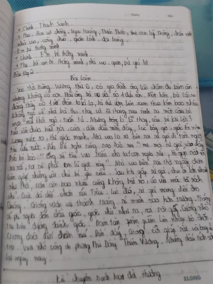 Kể lại truyện Thánh Gióng bằng lời văn của em