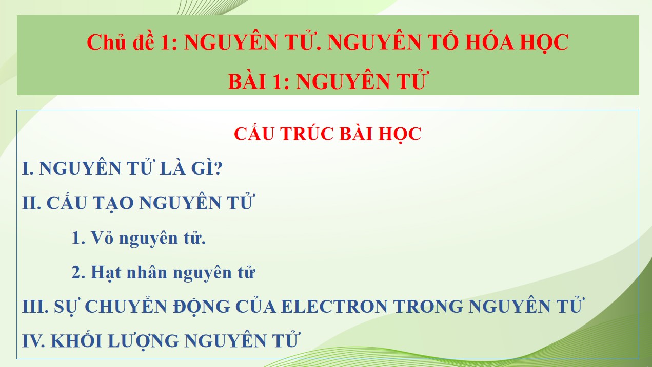 Bài giảng điện tử KHTN 7 Cánh diều Bài 1