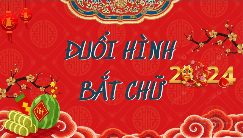 Mẫu PowerPoint trò chơi đuổi hình bắt chữ chủ đề mùa xuân