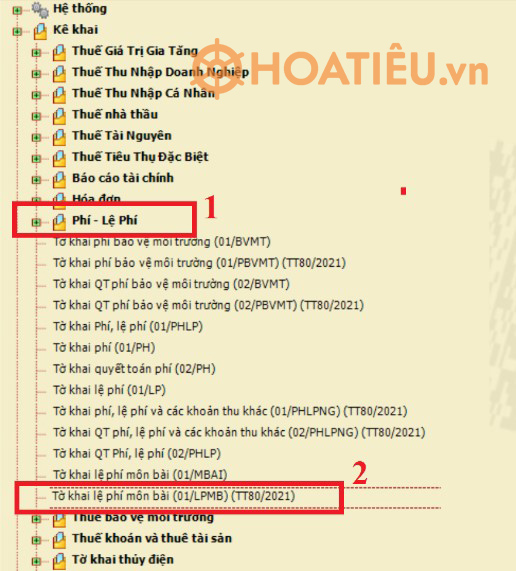 Hướng dẫn cách nộp tờ khai lệ phí môn bài