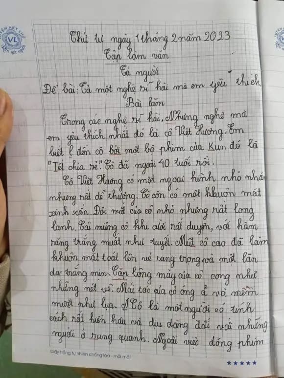 Tả một nghệ sĩ hài mà em yêu thích	