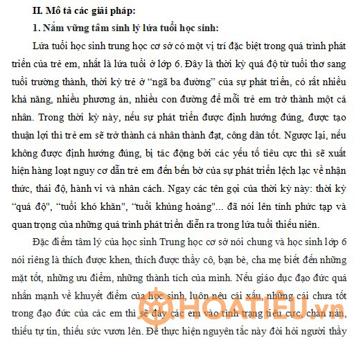 Sáng kiến kinh nghiệm ngữ văn 6 Chương trình mới 