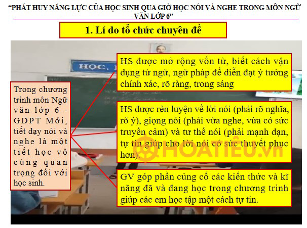 Sáng kiến kinh nghiệm ngữ văn 6 Chương trình mới