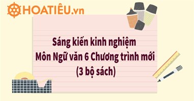 12 Mẫu Sáng kiến kinh nghiệm ngữ văn 6 Chương trình mới (3 bộ sách)