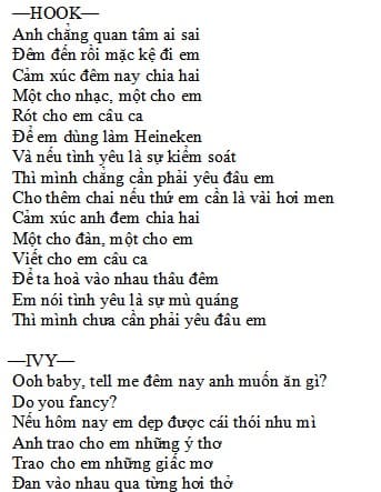 Parachute lyrics Parys