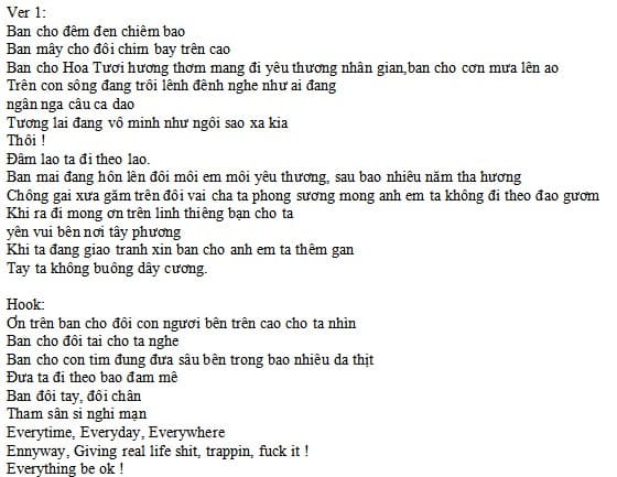 Trăng Hoa Mây Mưa Lyrics