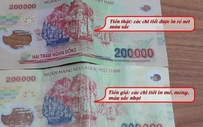 Cách phân biệt tiền giả, tiền thậ