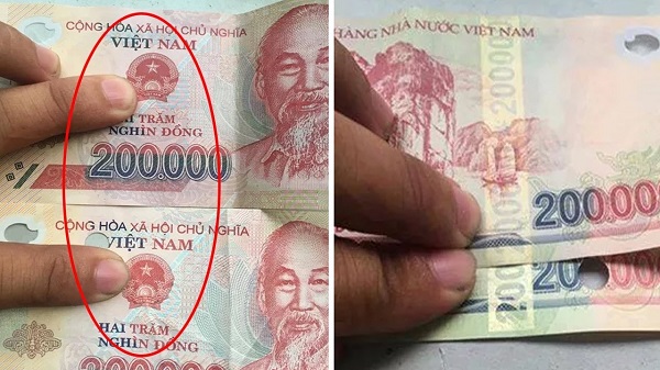 Cách phân biệt tiền giả, tiền thật 