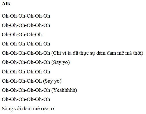 Dám Rực Rỡ lyrics