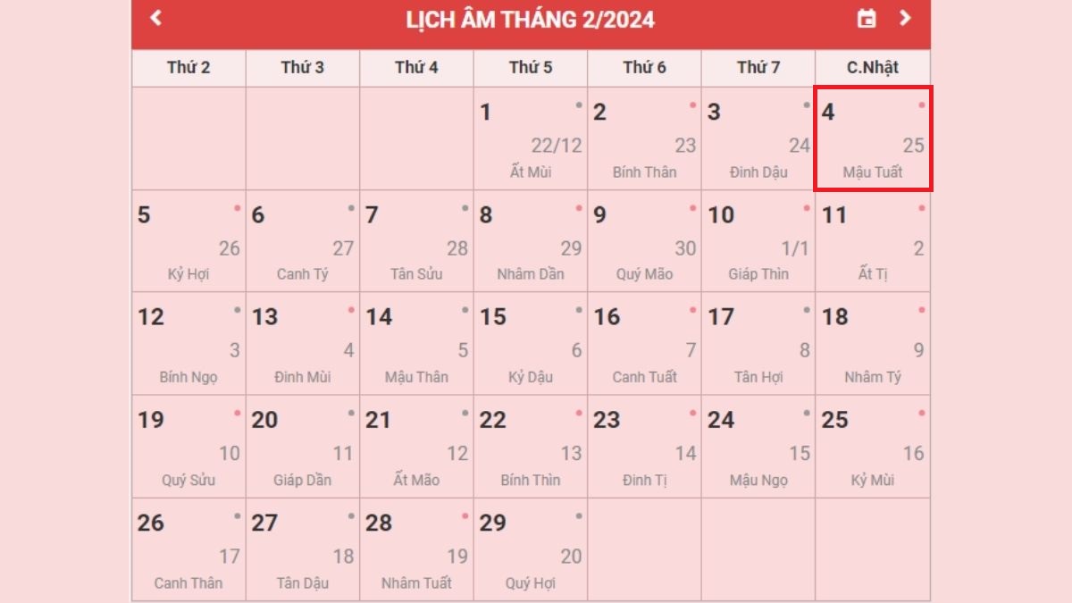 Ngày Lập Xuân 2024