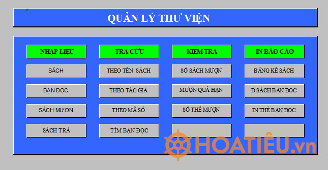 Mẫu bảng kê danh mục tài liệu trong thư viện bằng Excel