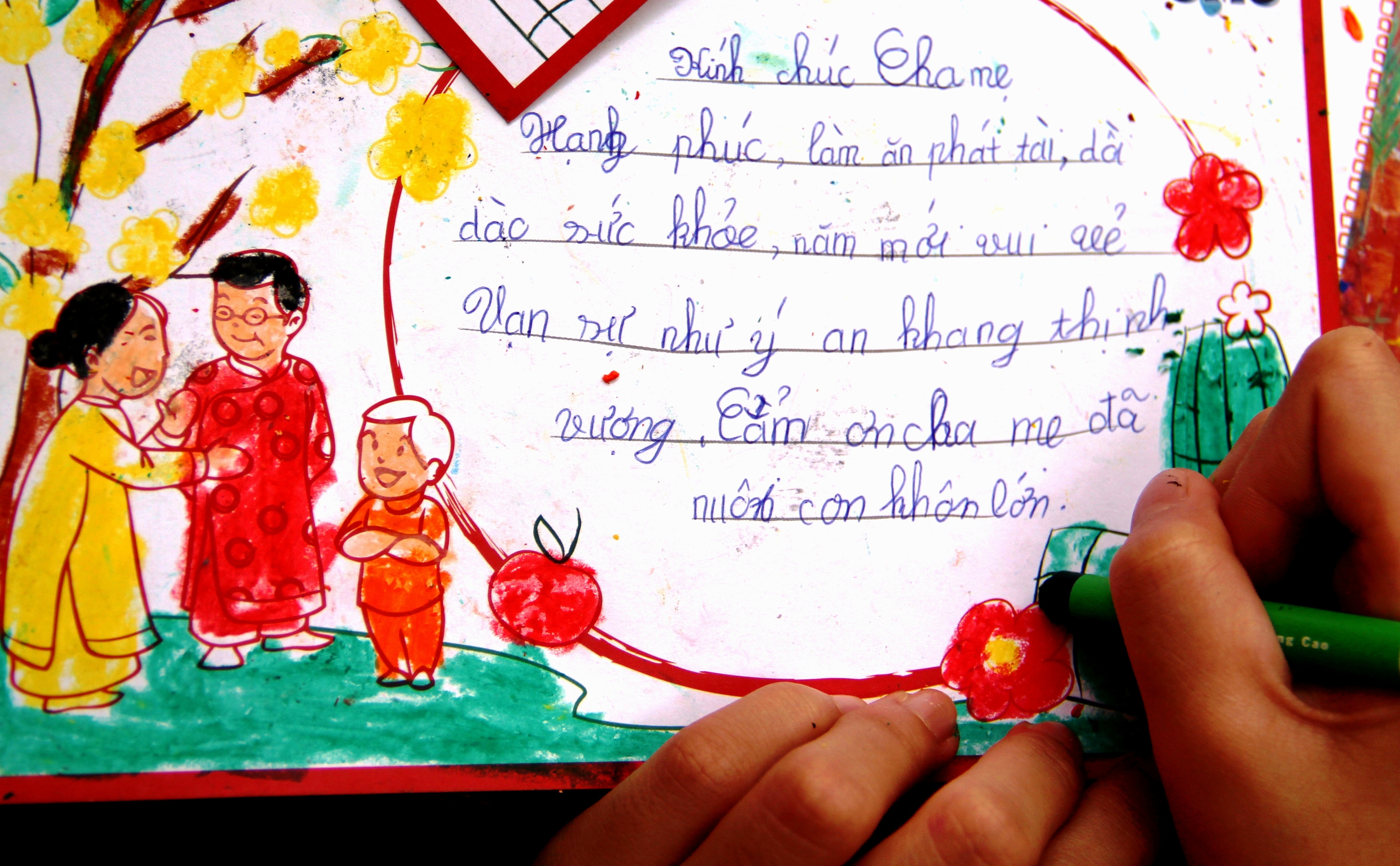 Thiệp chúc Tết ông bà, bố mẹ