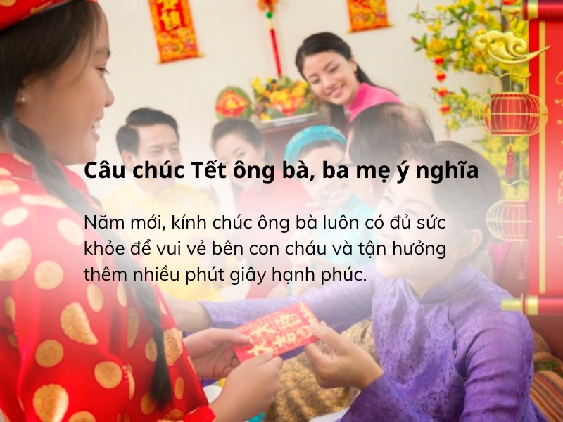 Viết thiệp chúc tết ông bà