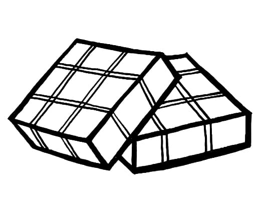 Tranh tô màu dưa hấu, bánh chưng Tết