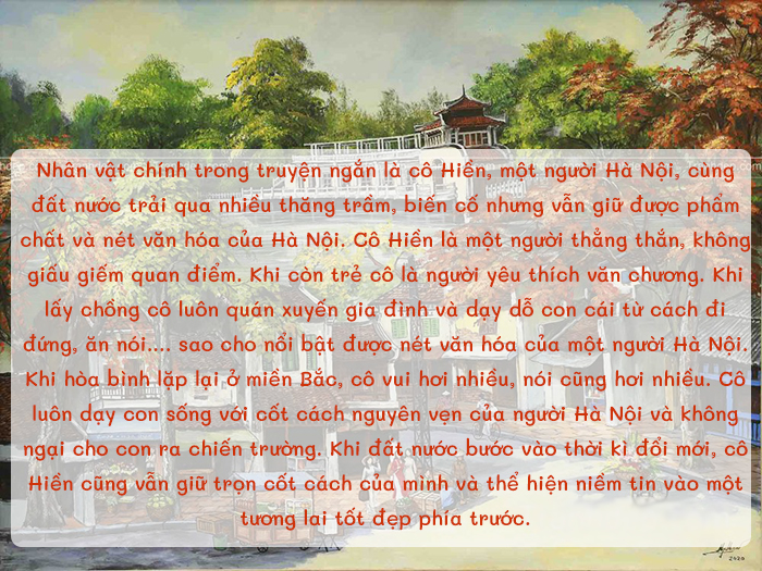 Tóm tắt 1 người Hà Nội lớp 11 Cánh Diều