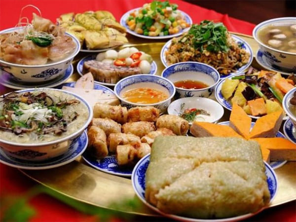 Mâm cúng tất niên miền Bắc