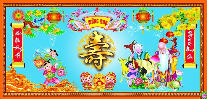 Phông mừng thọ 70 tuổi