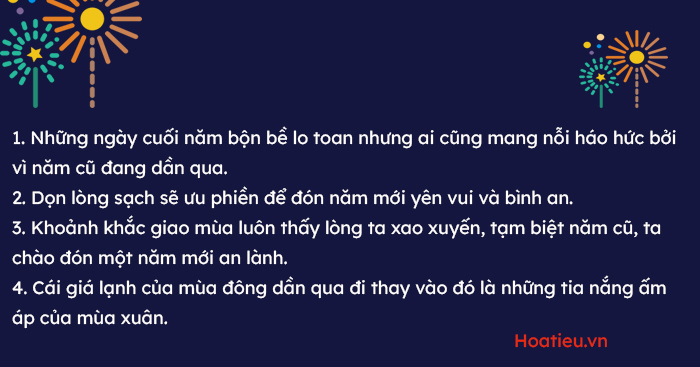 Câu nói hay cho những ngày cuối năm bận rộn
