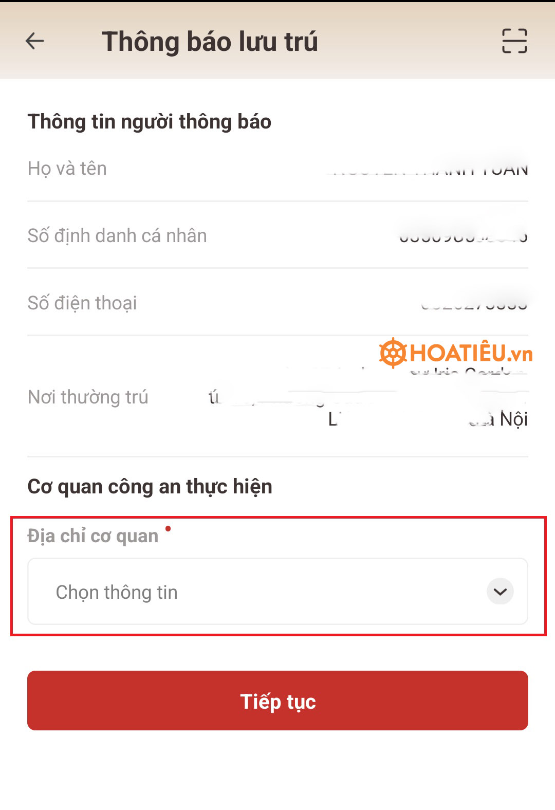 Hướng dẫn đăng ký lưu trú trên VNeID