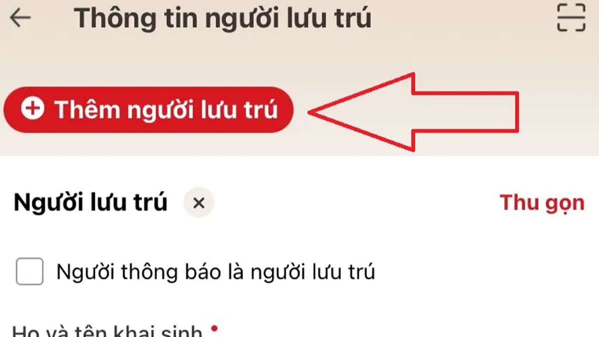 Hướng dẫn đăng ký lưu trú trên VNeID