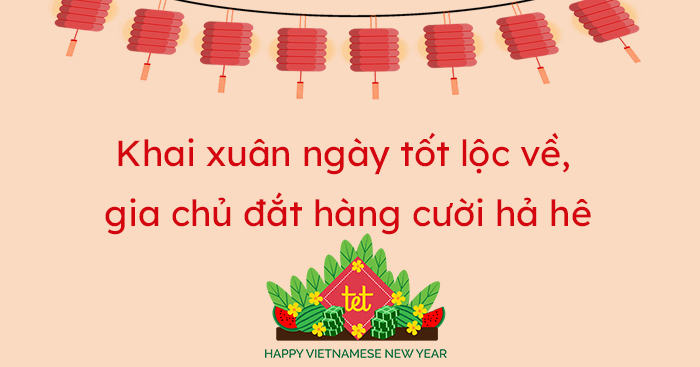 STT khai xuân cửa hàng