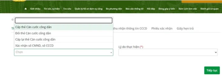 Làm Căn cước công dân online