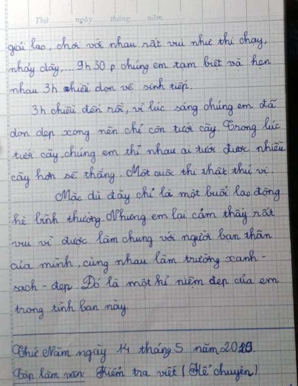 Tả kỉ niệm khó quên về tình bạn