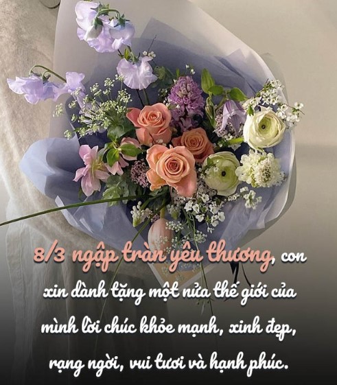 Tin nhắn SMS ngày 8/3 cho mẹ