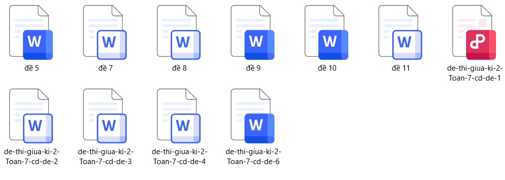 Đề thi Toán 7 giữa kì 2 2024