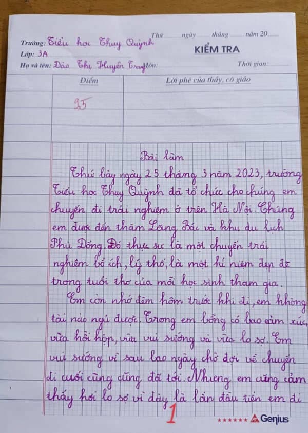 Kể về chuyến đi thăm Lăng Bác