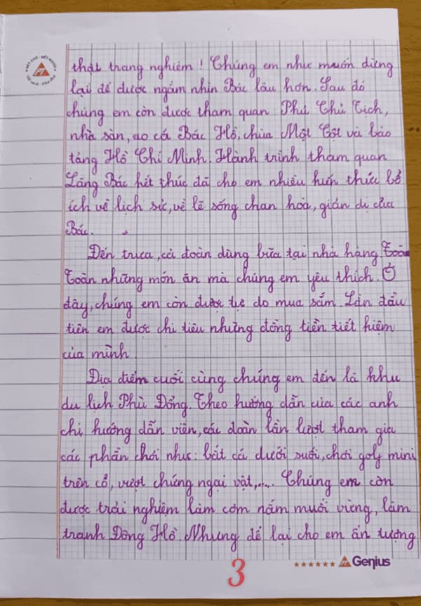 Kể về chuyến đi thăm Lăng Bác