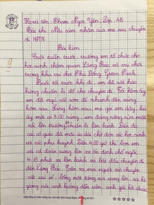 Kể về chuyến đi thăm Lăng Bác