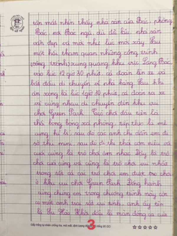 Kể về chuyến đi thăm Lăng Bác