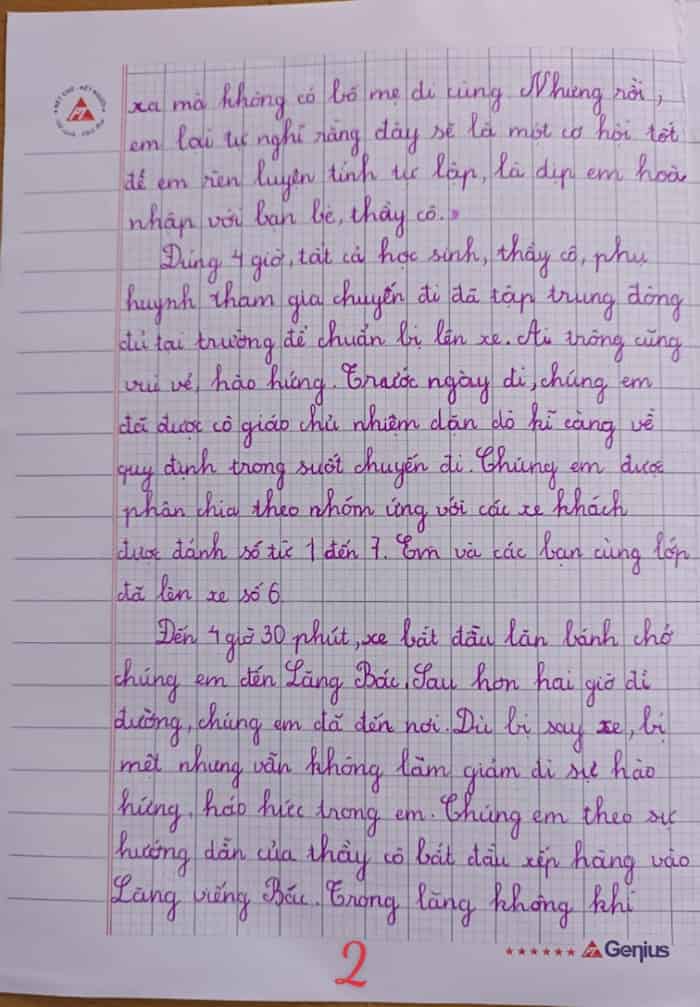 Kể về chuyến đi thăm Lăng Bác