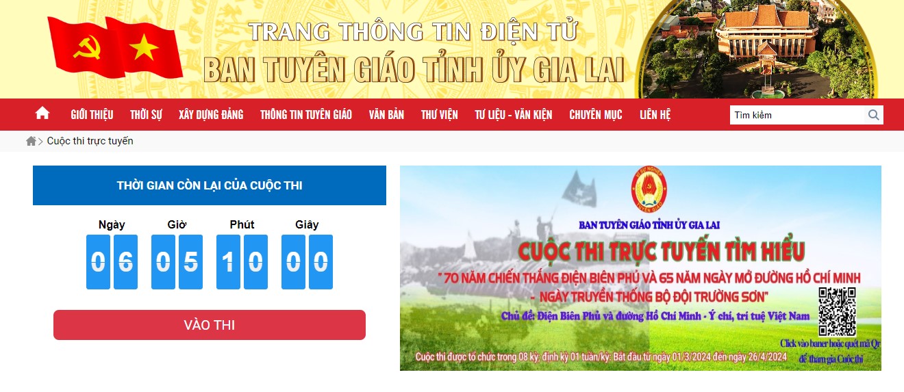 Đáp án thi tìm hiểu 70 năm chiến thắng Điện Biên Phủ và 65 năm Ngày mở đường Hồ Chí Minh - Ngày Truyền thống Bộ đội Trường Sơn