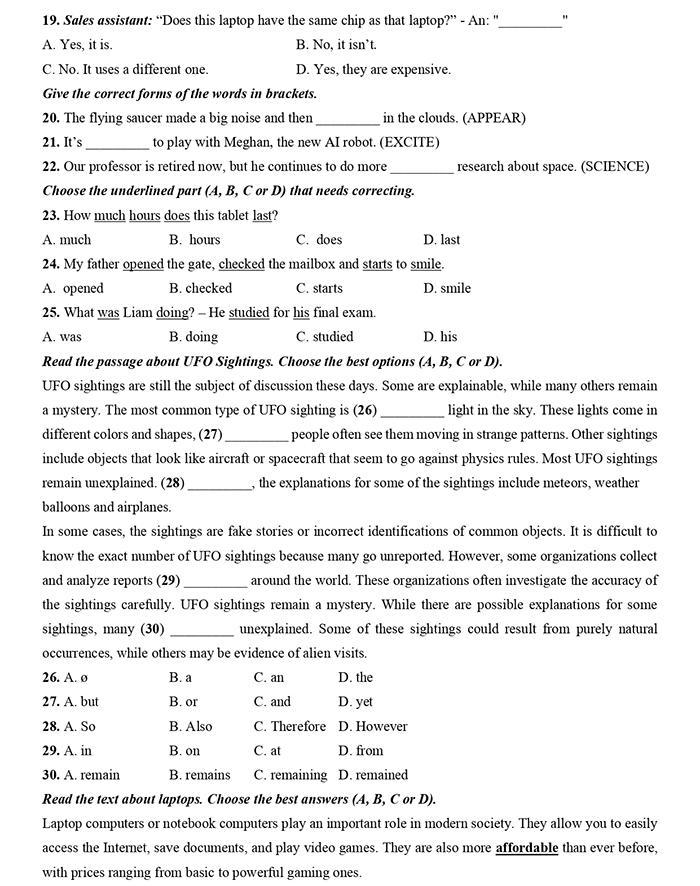 Tải đề thi giữa kì 2 Anh 8 i Learn Smart World