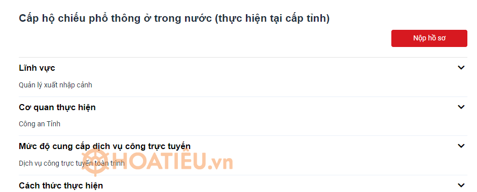 Hướng dẫn điền tờ khai điện tử đề nghị cấp hộ chiếu qua mạng internet