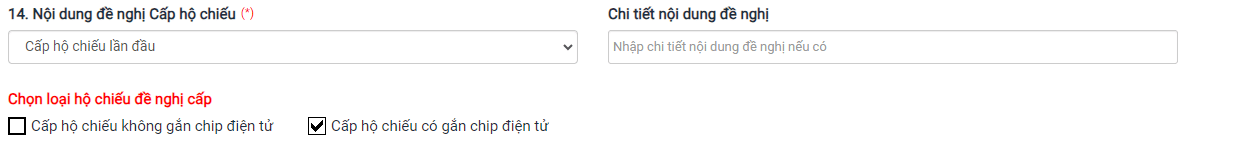 Hướng dẫn điền tờ khai điện tử đề nghị cấp hộ chiếu qua mạng internet