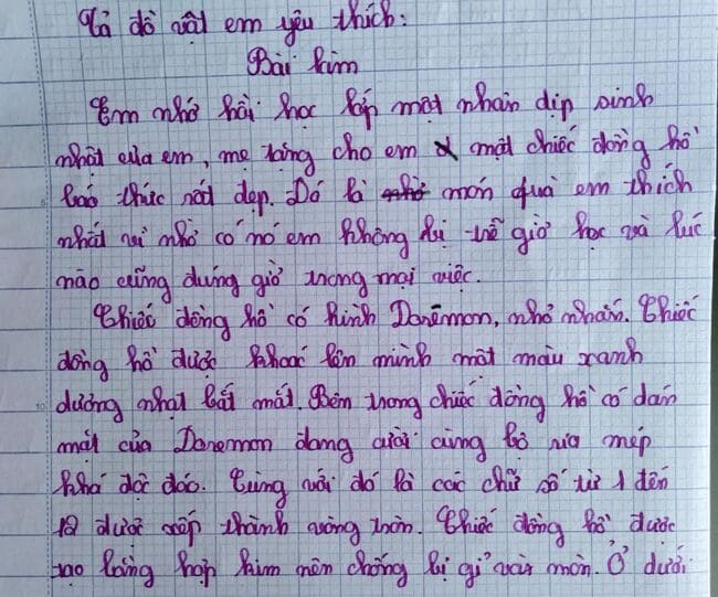 16. Bài mẫu 10: Tả chiếc đồng hồ báo thức đã gắn bó với em nhiều năm