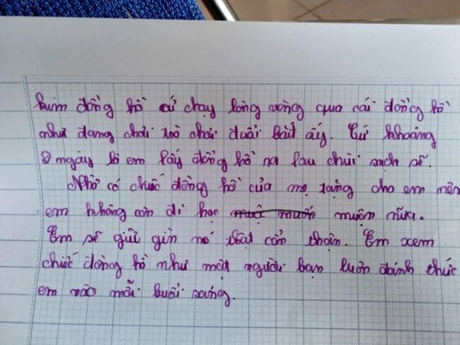 Tả chiếc đồng hồ báo thức