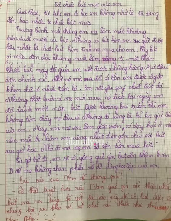 Bài văn tả cây bú