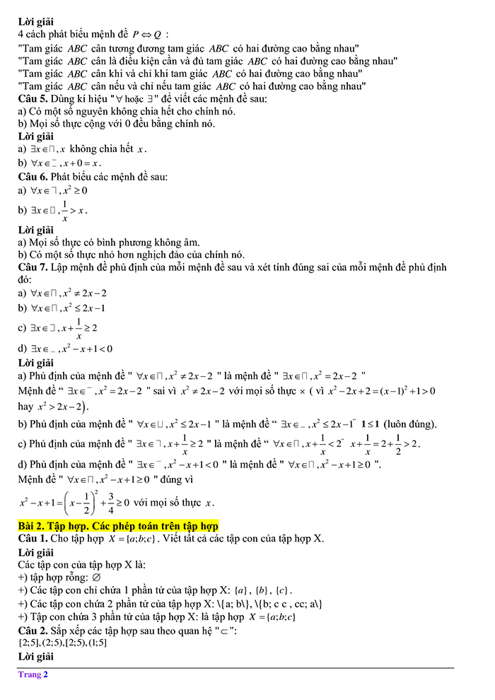 Giải Toán 10 Cánh Diều tập 1