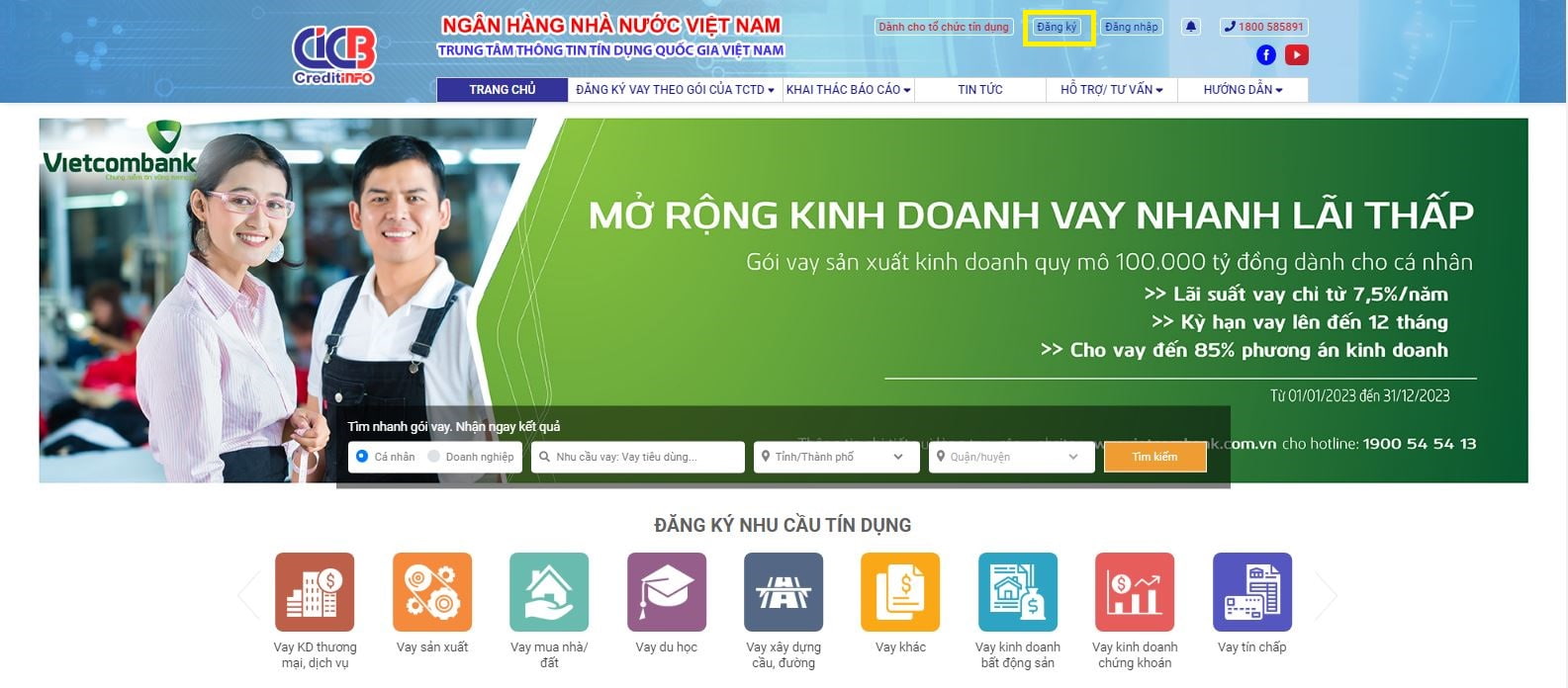 Hướng dẫn kiểm tra nợ xấu trực tuyến