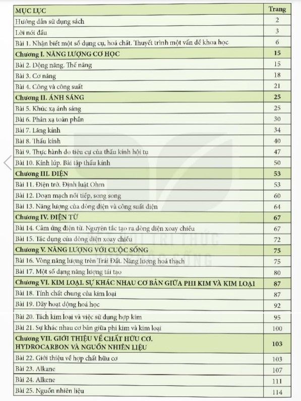 Sách giáo khoa Khoa học tự nhiên 9 KNTT