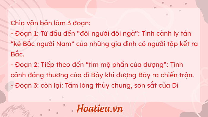 Soạn bài Người ngồi đợi trước hiên nhà bố cục