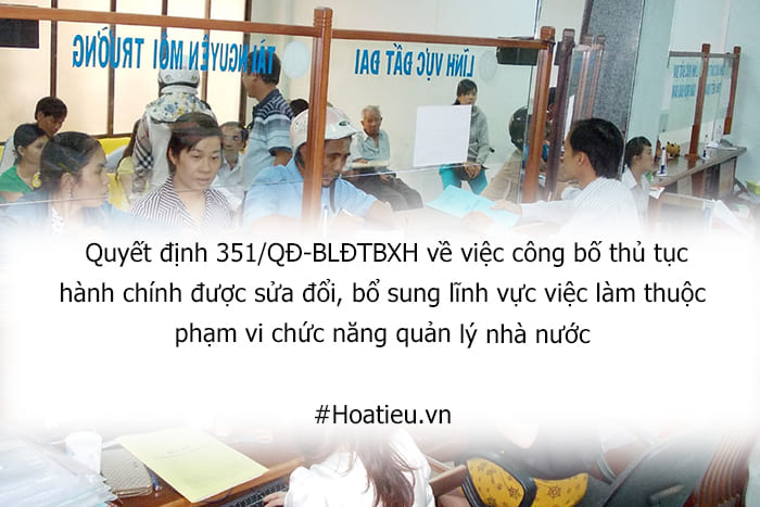 Quyết định 351 QĐ BLĐTBXH 